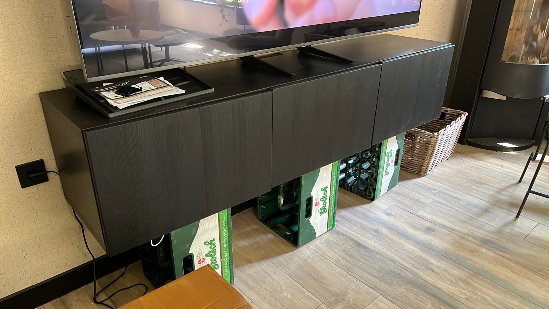 Besta tv meubel, Huis en Inrichting, Kasten | Televisiemeubels, Ophalen, 150 tot 200 cm, Zo goed als nieuw, Minder dan 100 cm