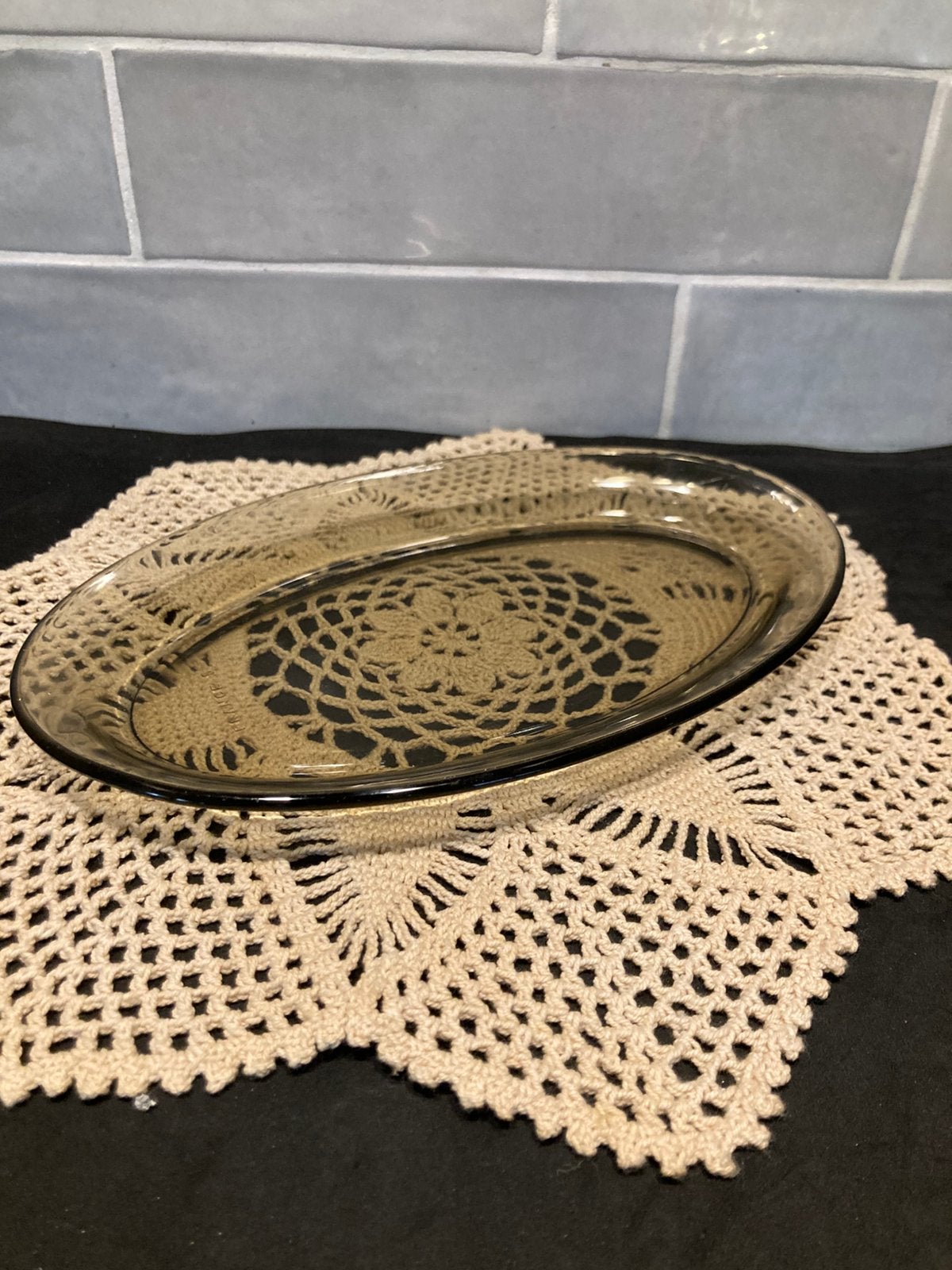 Vintage schaaltje rookglas Arcoroc (071026), Huis en Inrichting, Gebruikt, Ophalen of Verzenden, Overige stijlen, Glas