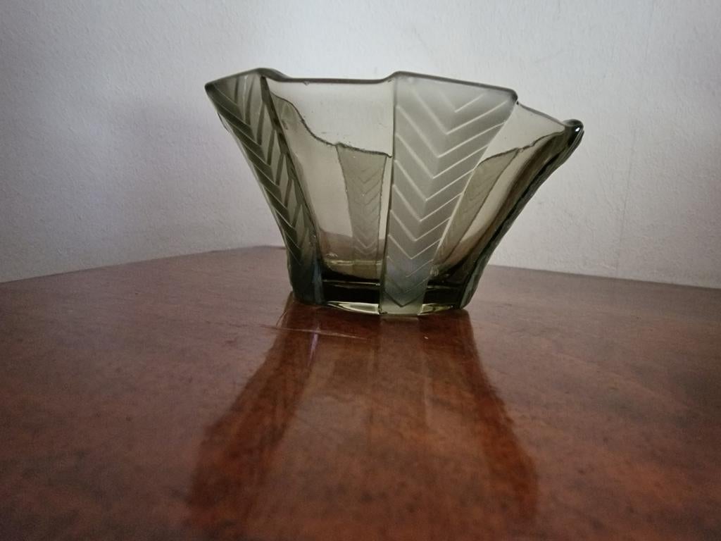 Oud glazen schaaltje suiker kom, Ophalen of Verzenden