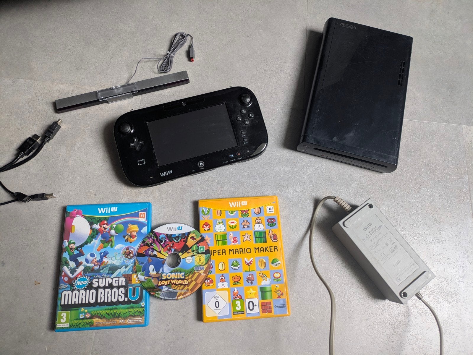 Wii U met 3 spellen, Ophalen of Verzenden, Zo goed als nieuw, Met 1 controller