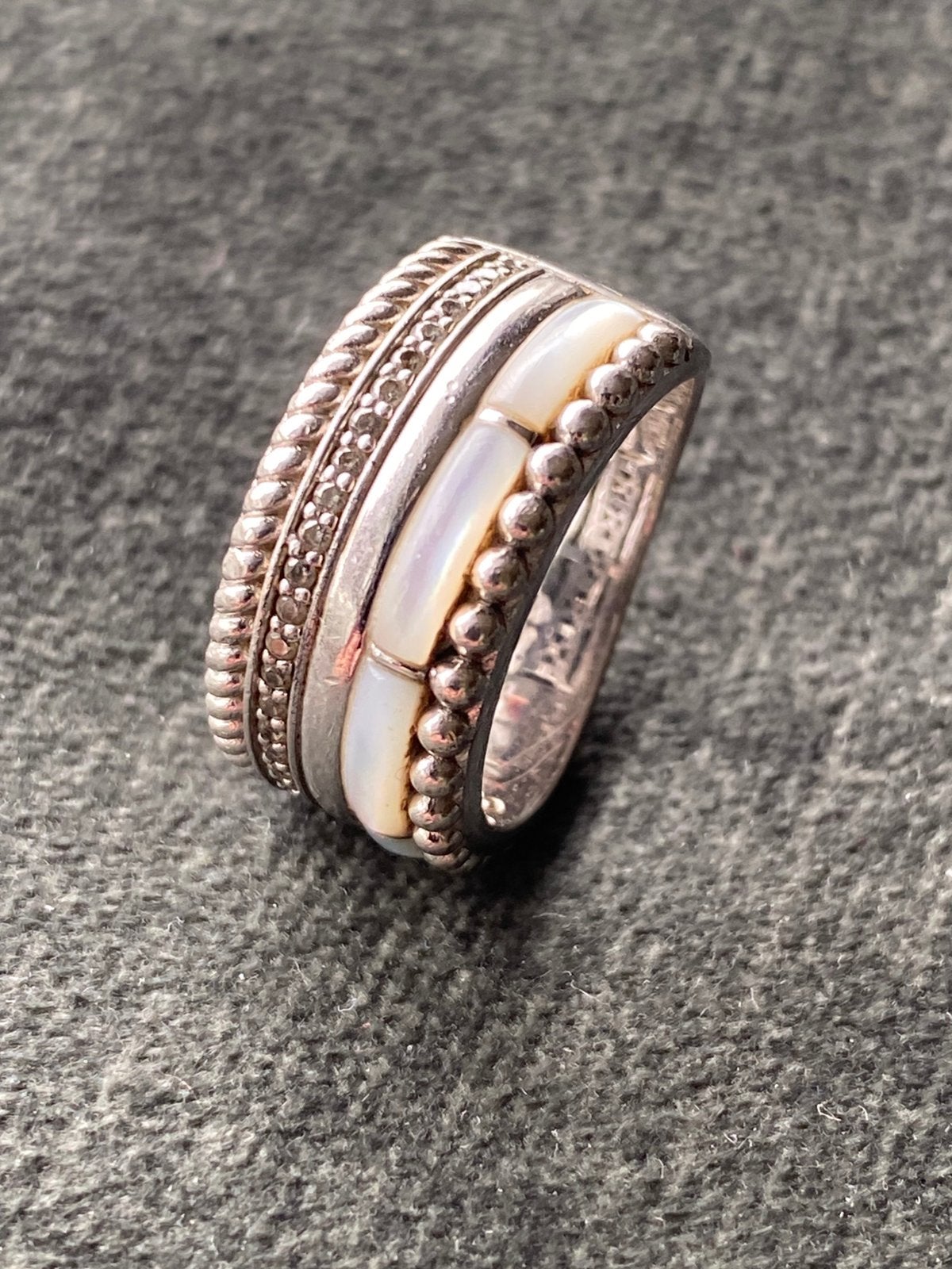 Zilveren damesring TiSento, maat 17, Sieraden, Tassen en Uiterlijk, Ringen, Ophalen of Verzenden, Zo goed als nieuw, 17 tot 18
