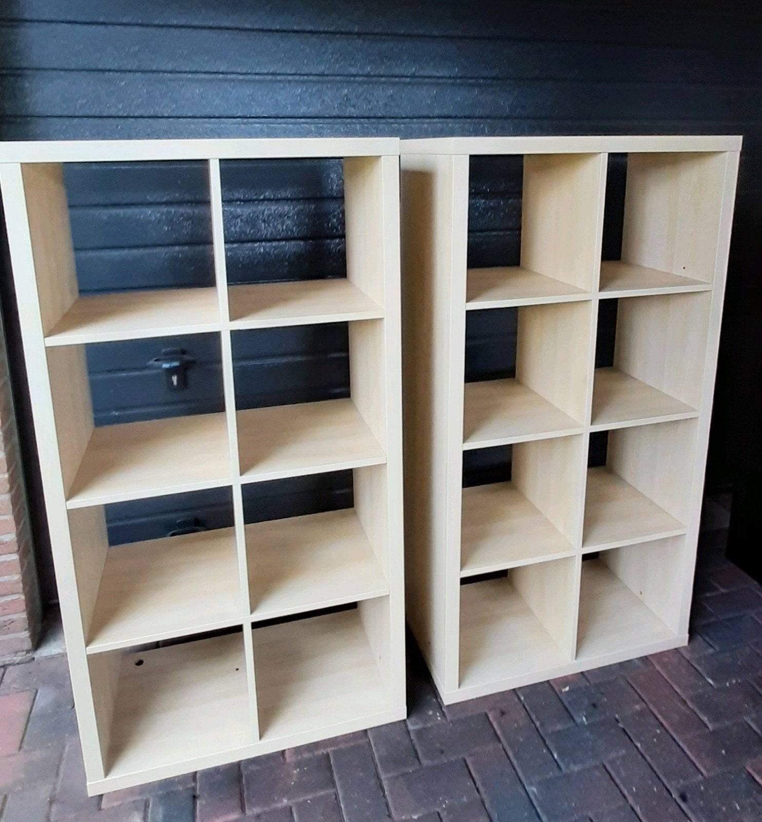 2x ikea kallax Vakkenkast  2x4  beukenkleur, Ophalen