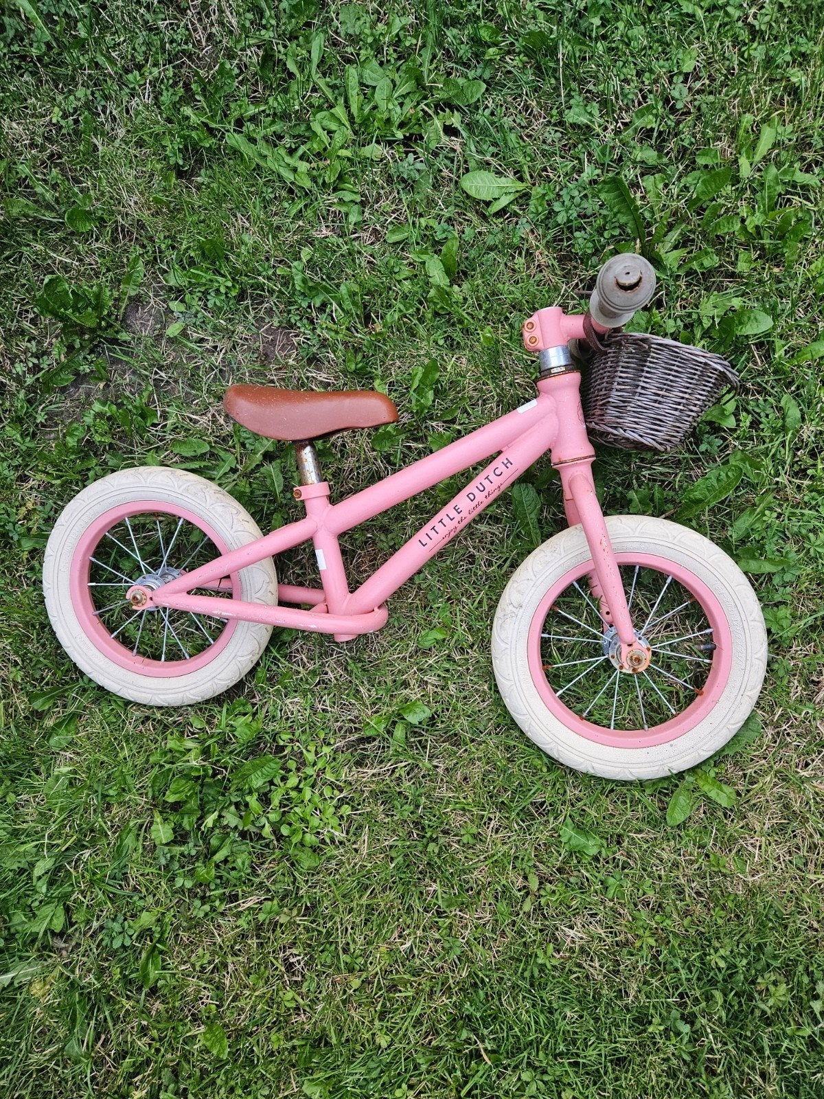 Little Dutch 12-inch loopfiets Pink mat, Ophalen, Gebruikt, Loopfiets