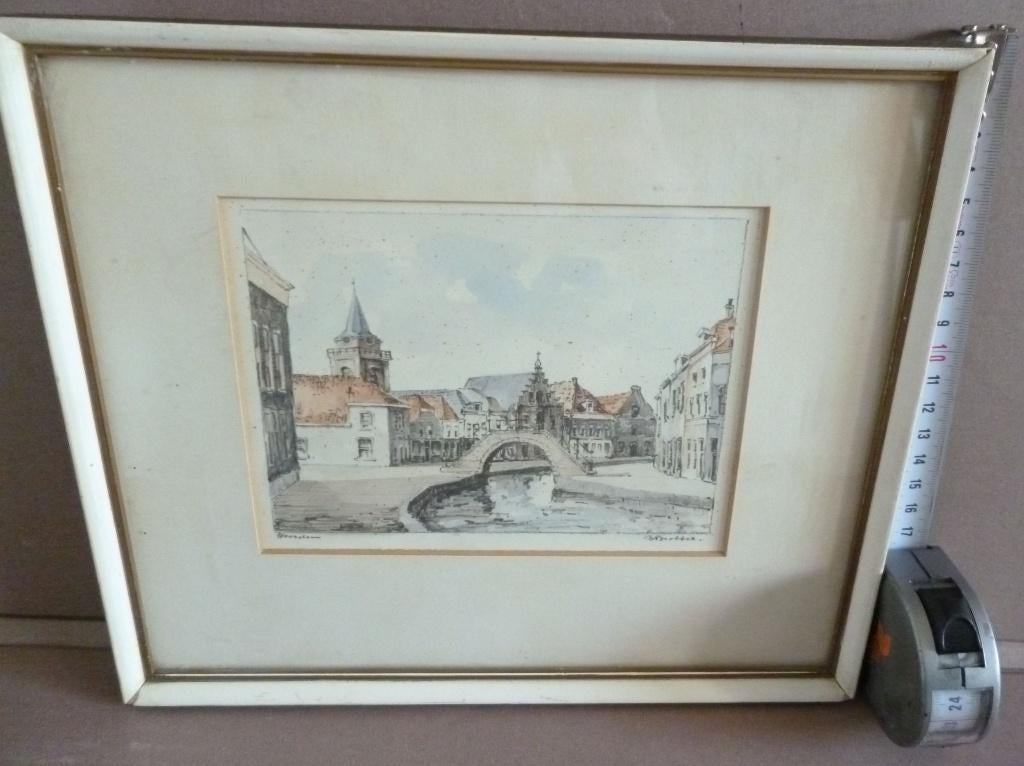TEKENING o.i.d. BOB BROBBEL van Woerden, Ophalen of Verzenden