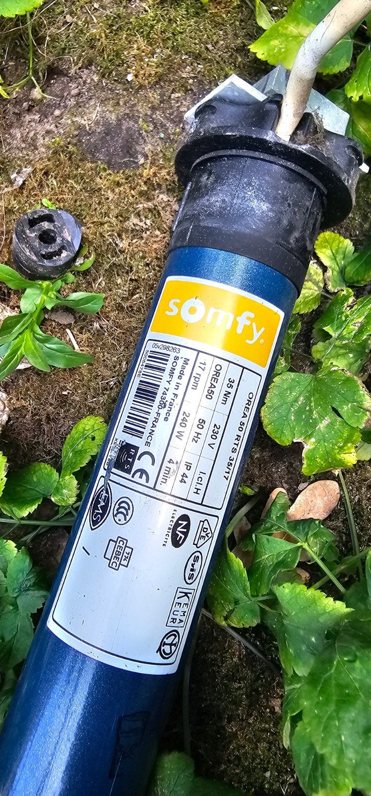Somfy motor 6x3mtr OREA 50 RTS 35/17, Gebruikt, 450 cm of meer, Ophalen of Verzenden, 150 tot 300 cm