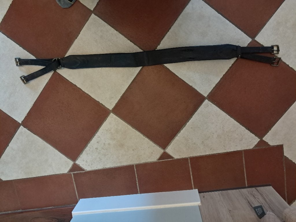 Singel 125 cm, Dieren en Toebehoren, Ophalen of Verzenden, Zo goed als nieuw, Zwart, Singel