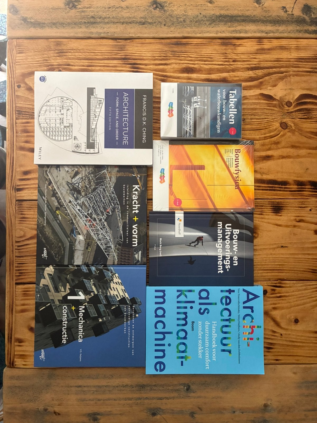 Bouwkunde studieboeken (7 stuks) – nieuwstaat, Boeken, Ophalen of Verzenden, Beta, Nieuw, HBO