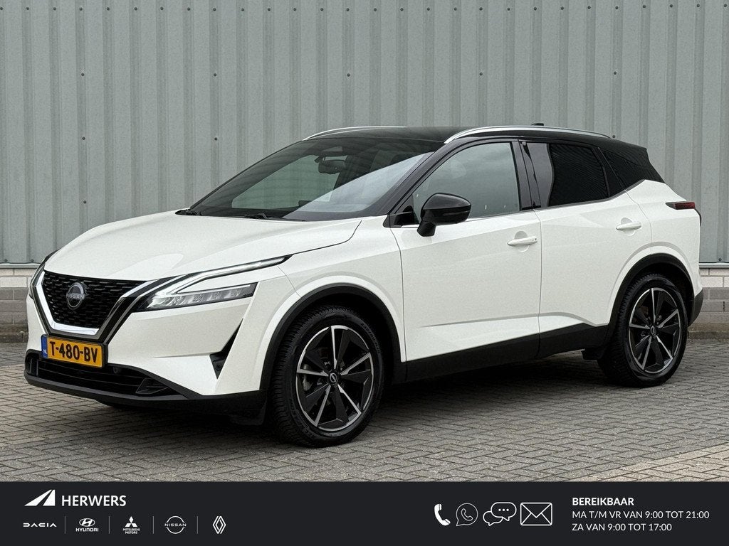 Nissan Qashqai 1.3 MHEV Tekna / NL Auto / Trekhaak 1400 KG /, Auto's, Nissan, Bedrijf, Te koop, Qashqai, 360° camera, ABS, Achteruitrijcamera