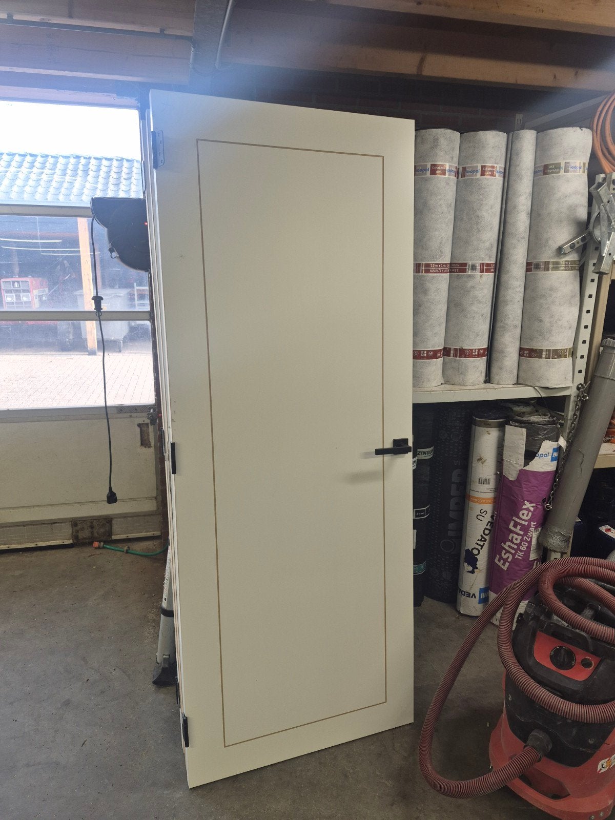 4 stuks nieuwe binnendeur met zwart beslag, Ophalen, 80 tot 100 cm, Binnendeur, Zo goed als nieuw