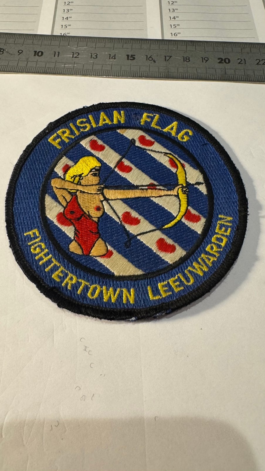 Patch 323 squadron frisian flag fightertown leeuwarden, Verzamelen, Ophalen of Verzenden, Zo goed als nieuw, Patch, Badge of Embleem