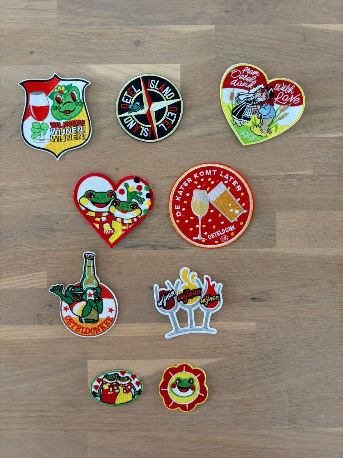 Nieuwe oeteldonk emblemen €3 p.s, Ophalen of Verzenden, Nieuw