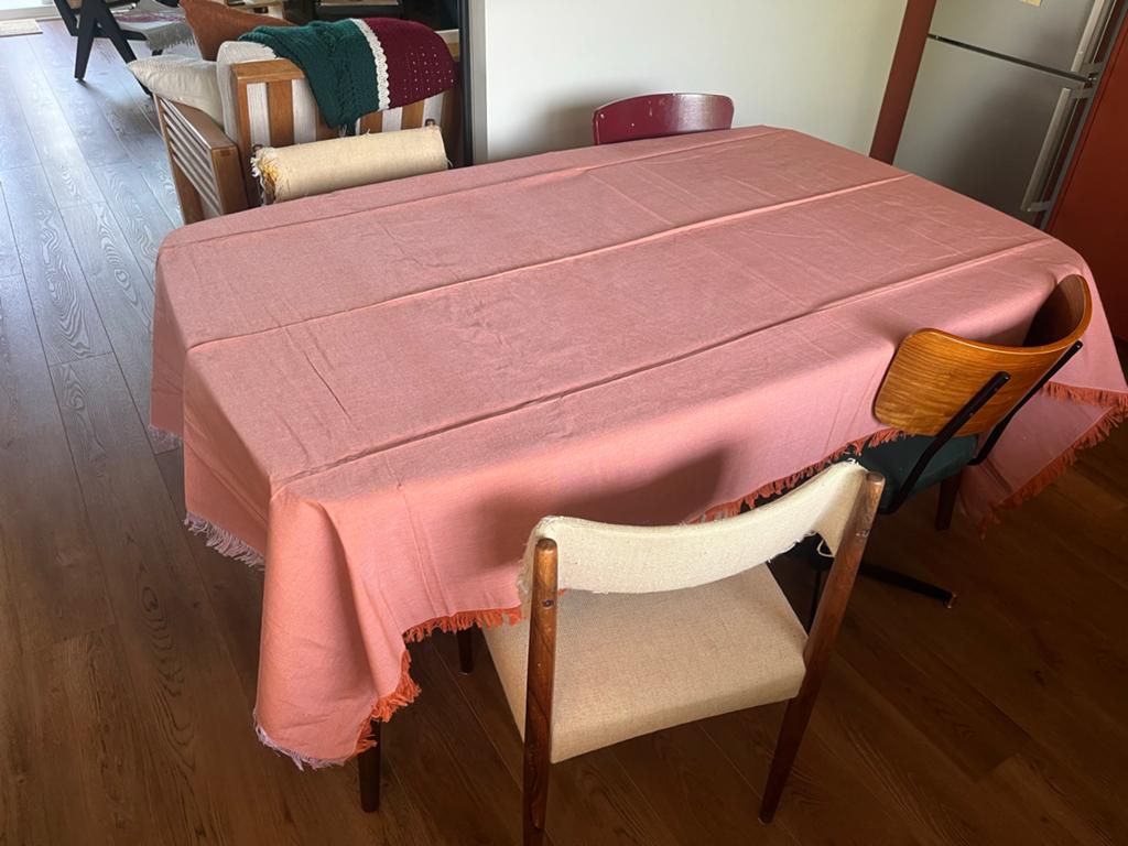 Fair Trade Egypt Tafelkleed 160x250 cm met 8 placemats, Huis en Inrichting, Tafelkleden, Ophalen, Zo goed als nieuw, Rechthoek