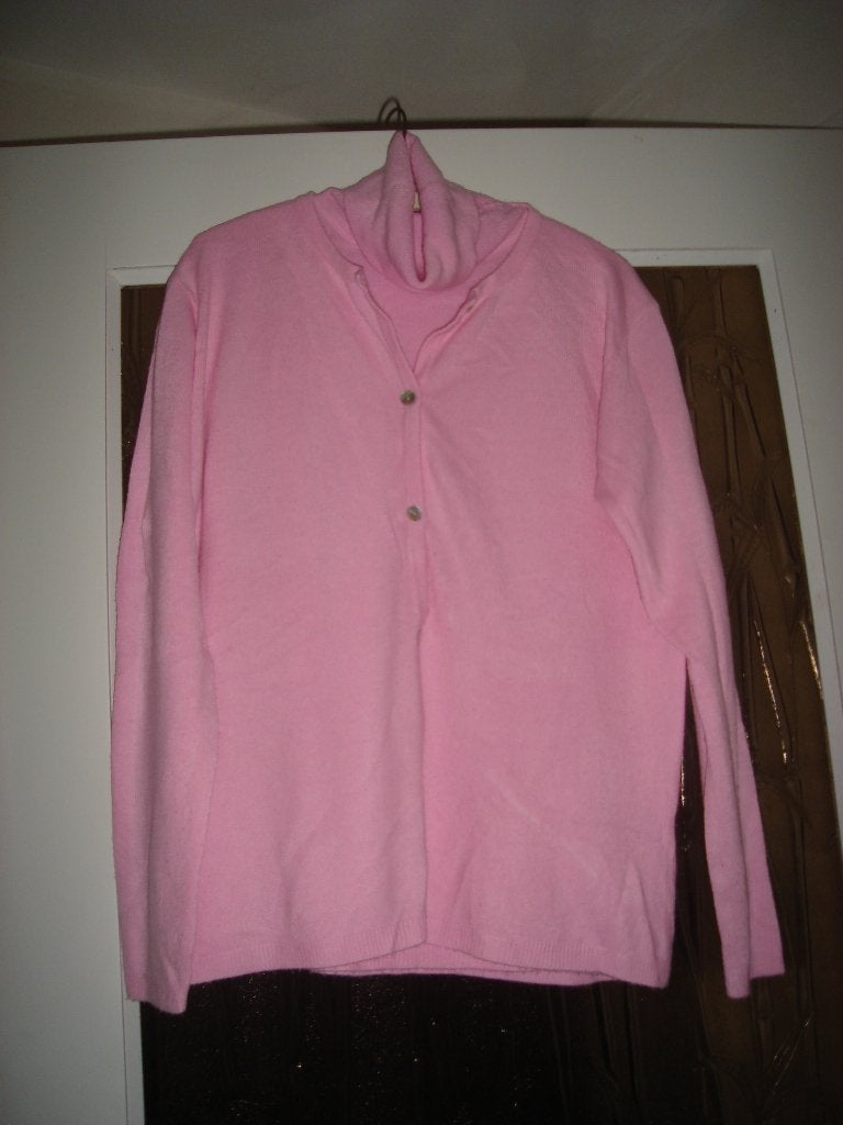Babyroze twinset van Anna E. Luca, Maat 38/40 (M), Anna E. Luca, Ophalen of Verzenden, Zo goed als nieuw