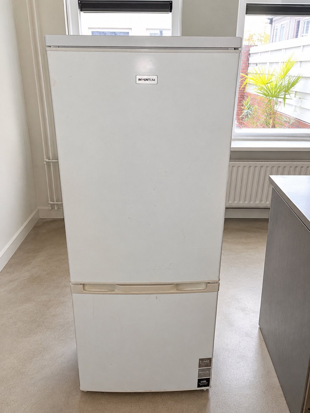 Inventum koel-vriescombinatie, Ophalen, Gebruikt, 100 tot 150 liter, Met aparte vriezer