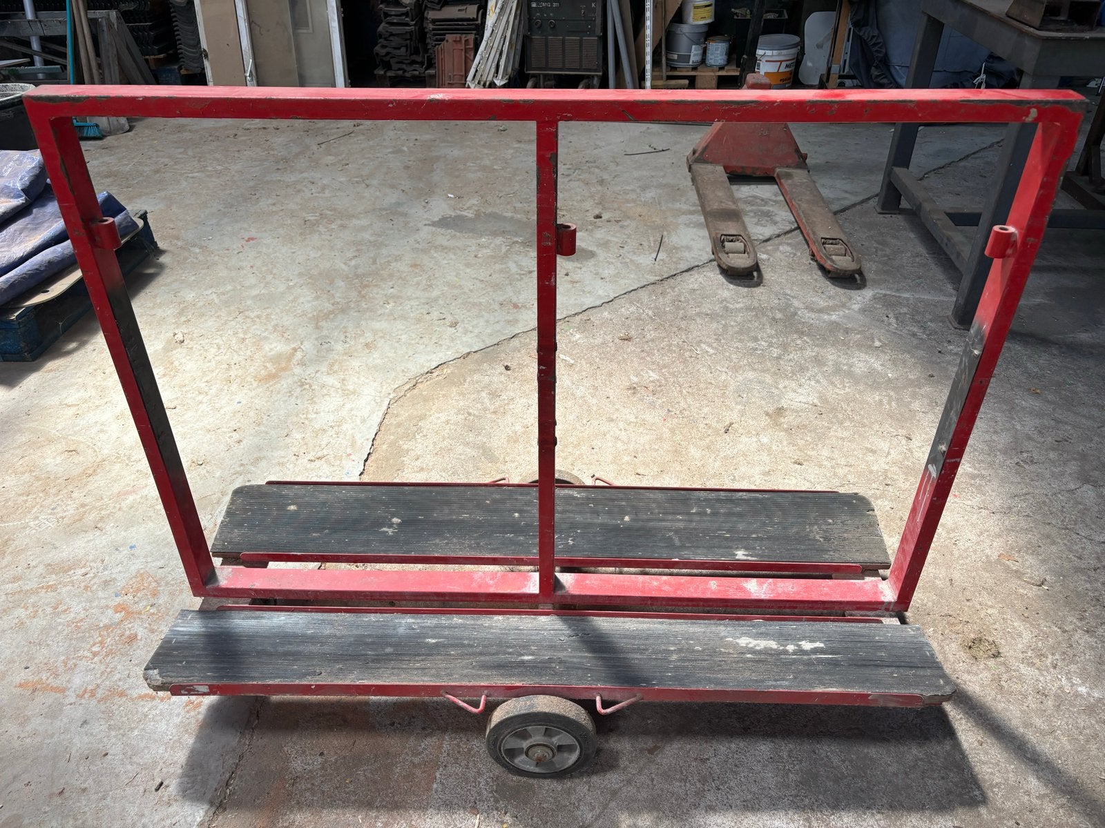 Robuuste transportkar met stalen frame, 100 liter of meer, Ophalen, Gebruikt, Transportkar