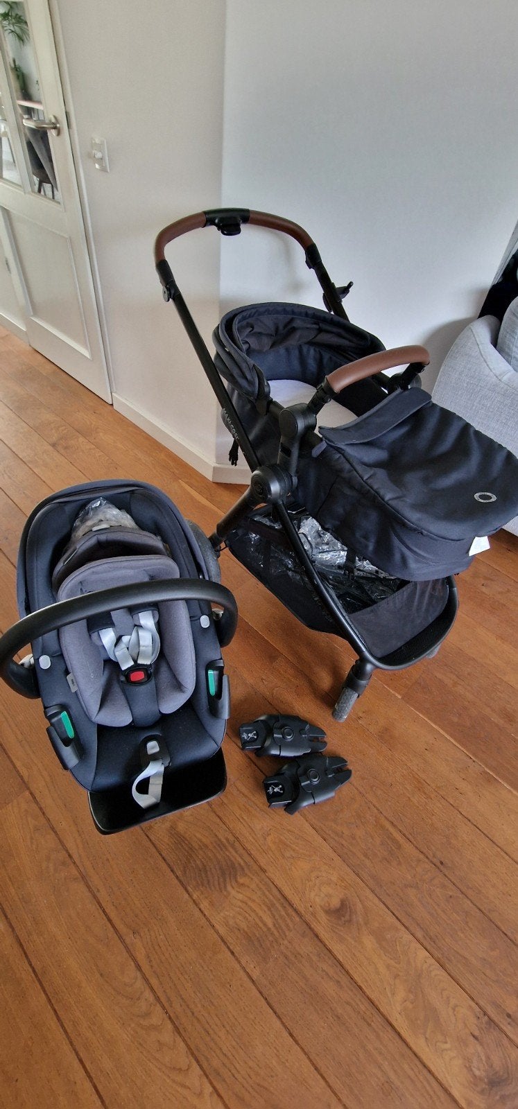 Maxi-Cosi zelia combiwagen met 2 autostoelen, Ophalen of Verzenden, Zo goed als nieuw, Combiwagen, Met autostoeltje