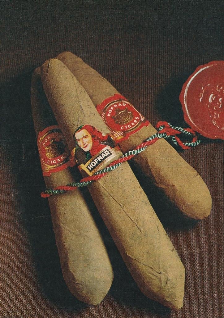 Retro reclame 1972 Hofnar sigaren roemrucht jaren 70, Verzenden, Overige typen