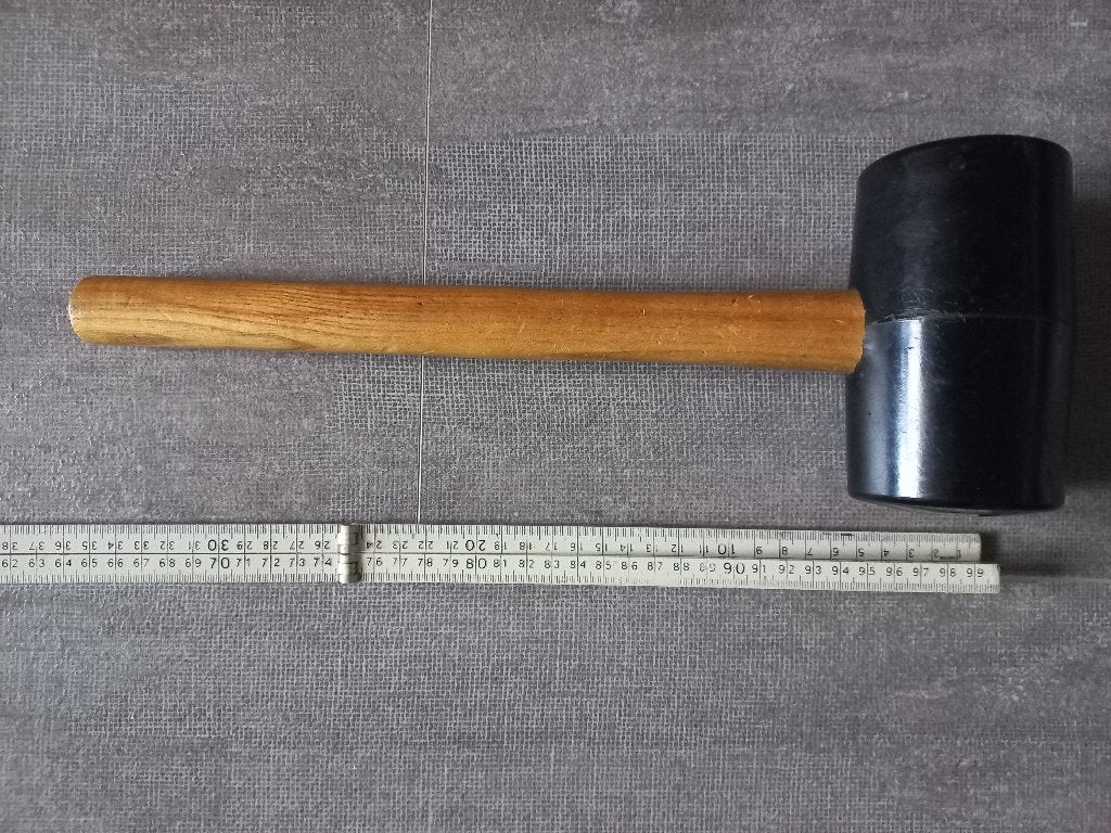 Rubber hamer, Ophalen of Verzenden, Zo goed als nieuw, Hamer, Nooitgedacht