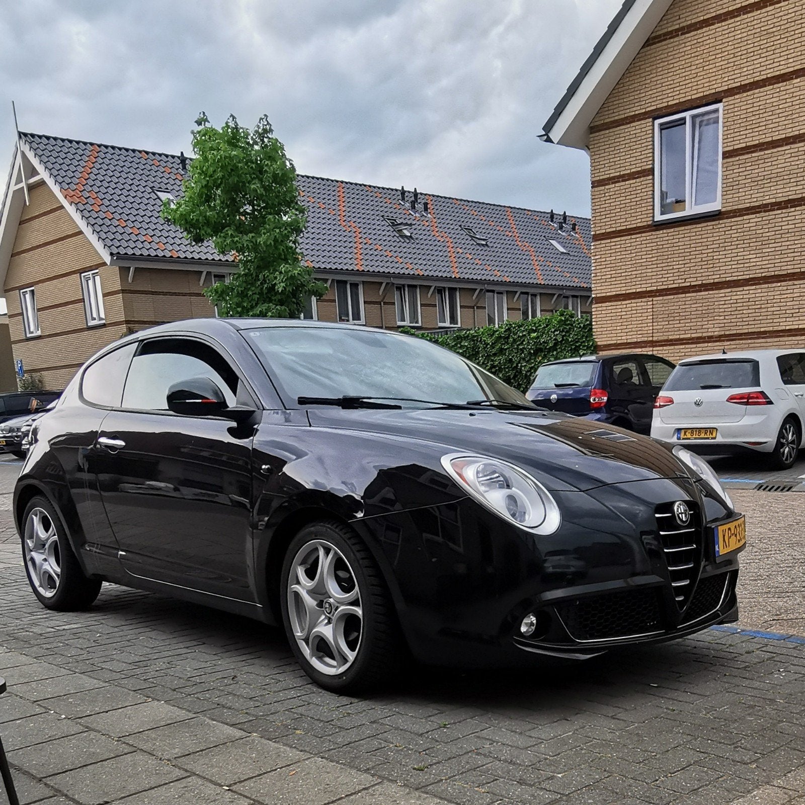 Alfa Romeo MiTo 1.4 16V 2009 Zwart, Auto's, Alfa Romeo, Voorwielaandrijving, 1055 kg, Handgeschakeld, Particulier