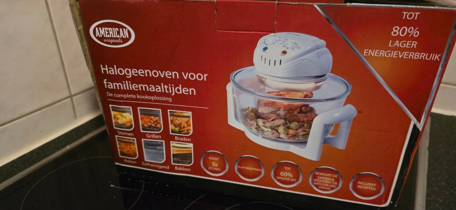 American Originals Halogeenoven - Nieuw in doos, Minder dan 45 cm, Overige merken, Hete lucht, Nieuw