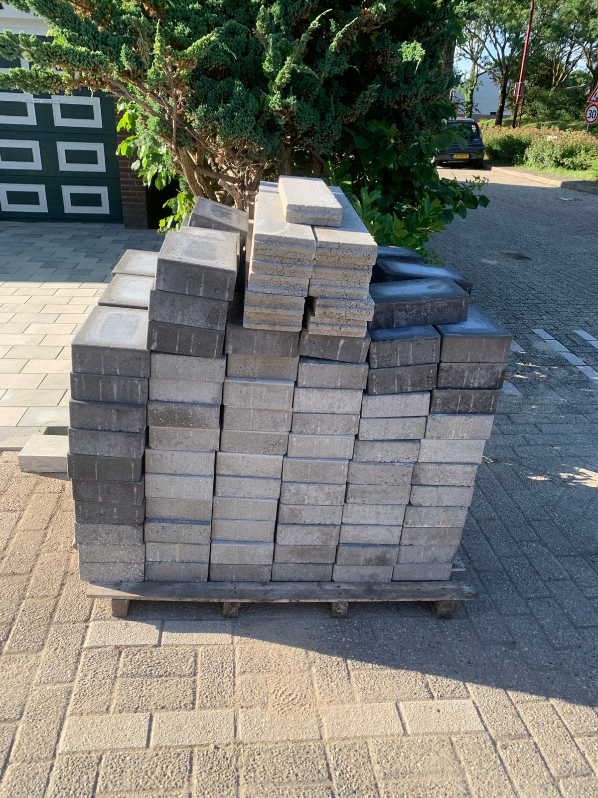 Stenen over nieuw 30x20x8 cm - Licht- en Donkergrijs, Ophalen, Overige materialen, Gebruikt, Overige typen