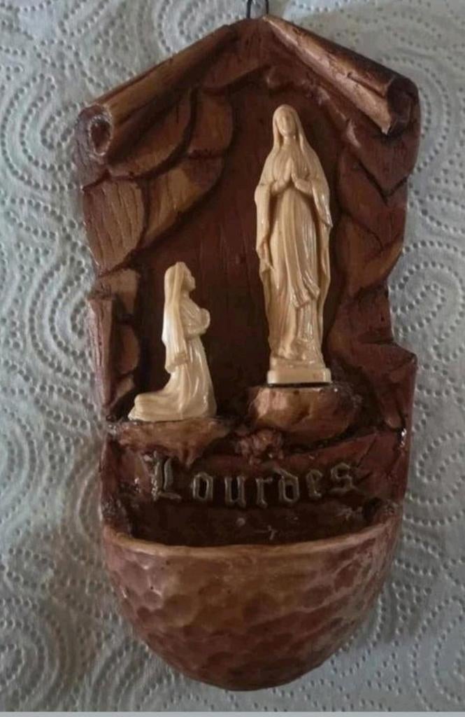 Vintage religieus wijwatervat, Ophalen of Verzenden