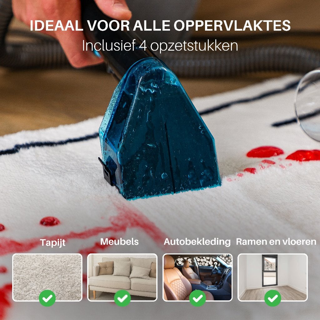tapijtreiniger - tapijten weer als nieuw - vlekkenreiniger, Ophalen of Verzenden, Zo goed als nieuw, Rechthoekig, 200 cm of meer