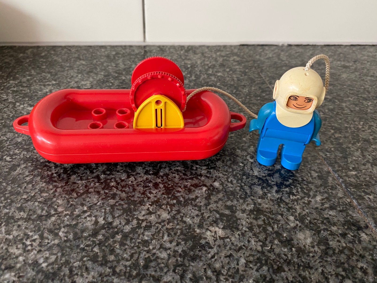 Duplo diepzee duiker met bootje, Ophalen of Verzenden, Zo goed als nieuw, Complete set, Duplo