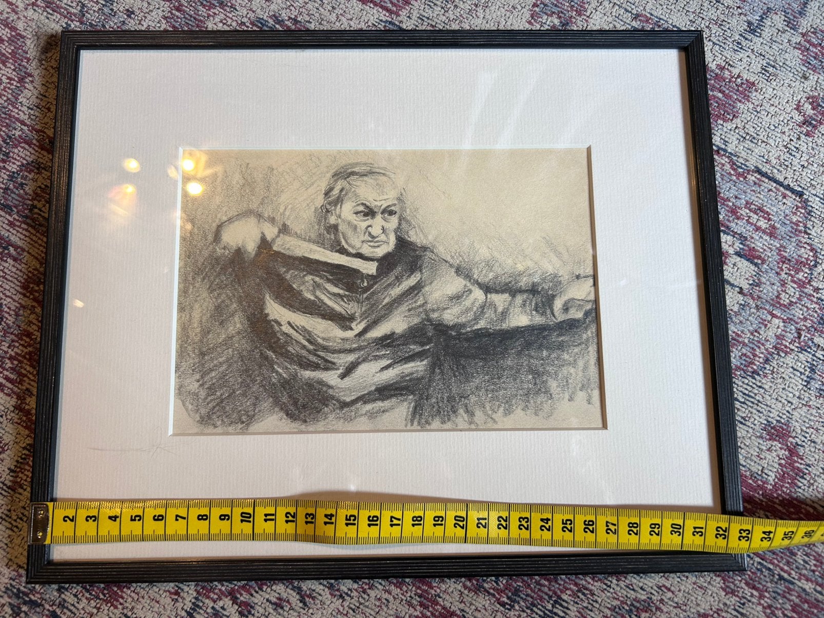 Tekening in lijst., Ophalen of Verzenden