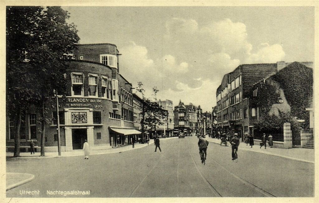 Utrecht - Nachtegaalstraat - gezicht in - 1933 gelopen, Verzenden, 1920 tot 1940, Gelopen, Utrecht