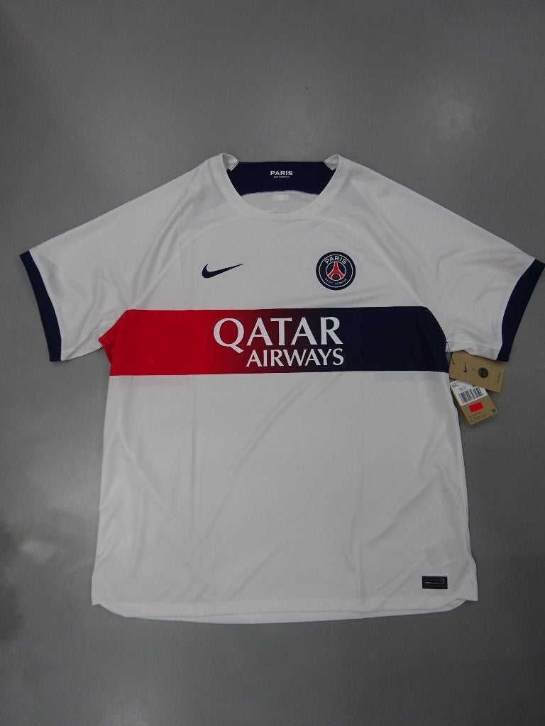 Voetbalshirt Paris Saint Germain uit 2023 - 2024 Maat XXL, Wit, Nike, Nieuw, Overige maten