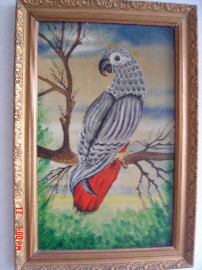 Schilderij C.Jamin, Ophalen, Paneel, Bijzondere lijst, Dieren