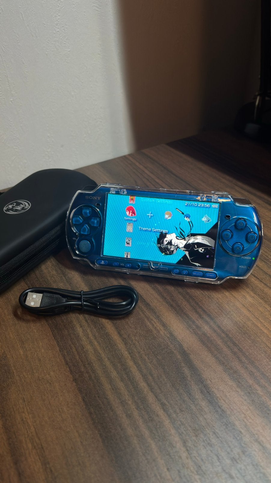 Playstation Portable 3004 - Vibrant Blue, Blauw, PSP 3000, Ophalen of Verzenden, Gebruikt