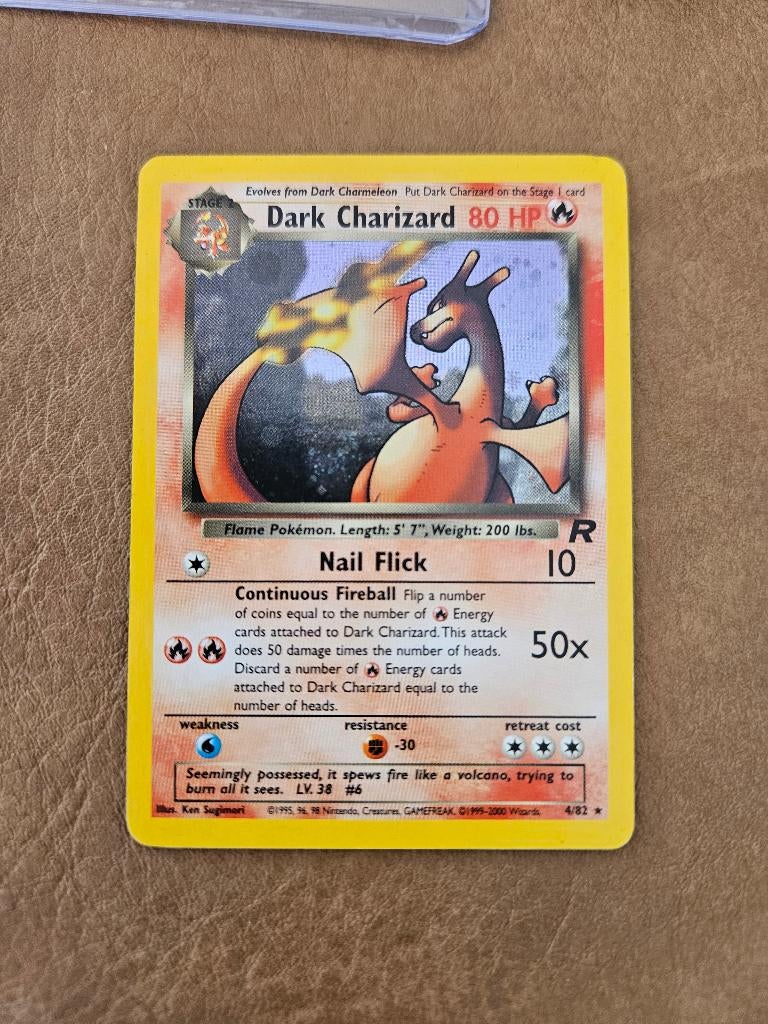Dark Charizard TR4 Pokémon - zeer goede staat, Hobby en Vrije tijd, Verzamelkaartspellen | Pokémon, Ophalen of Verzenden, Zo goed als nieuw
