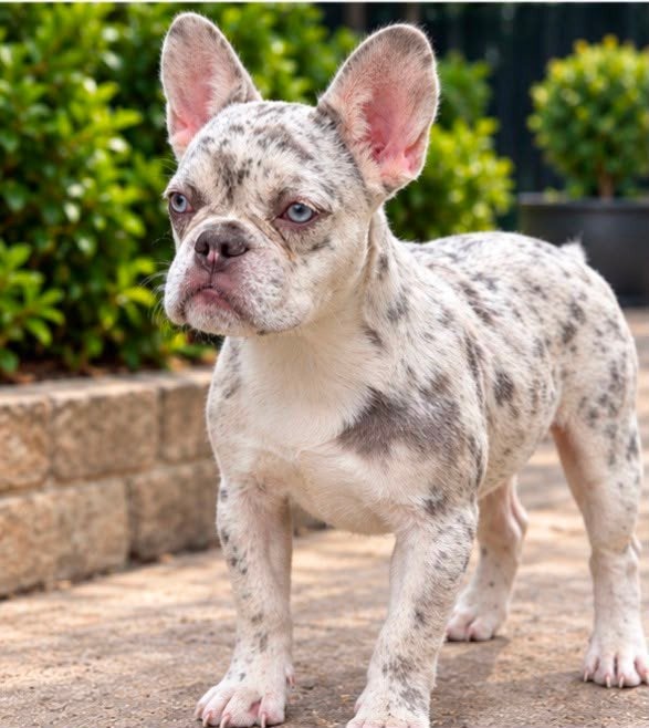 prachtige franse bulldog pup merle teefje, Particulier, 15 weken tot 1 jaar, Buitenland, Teef