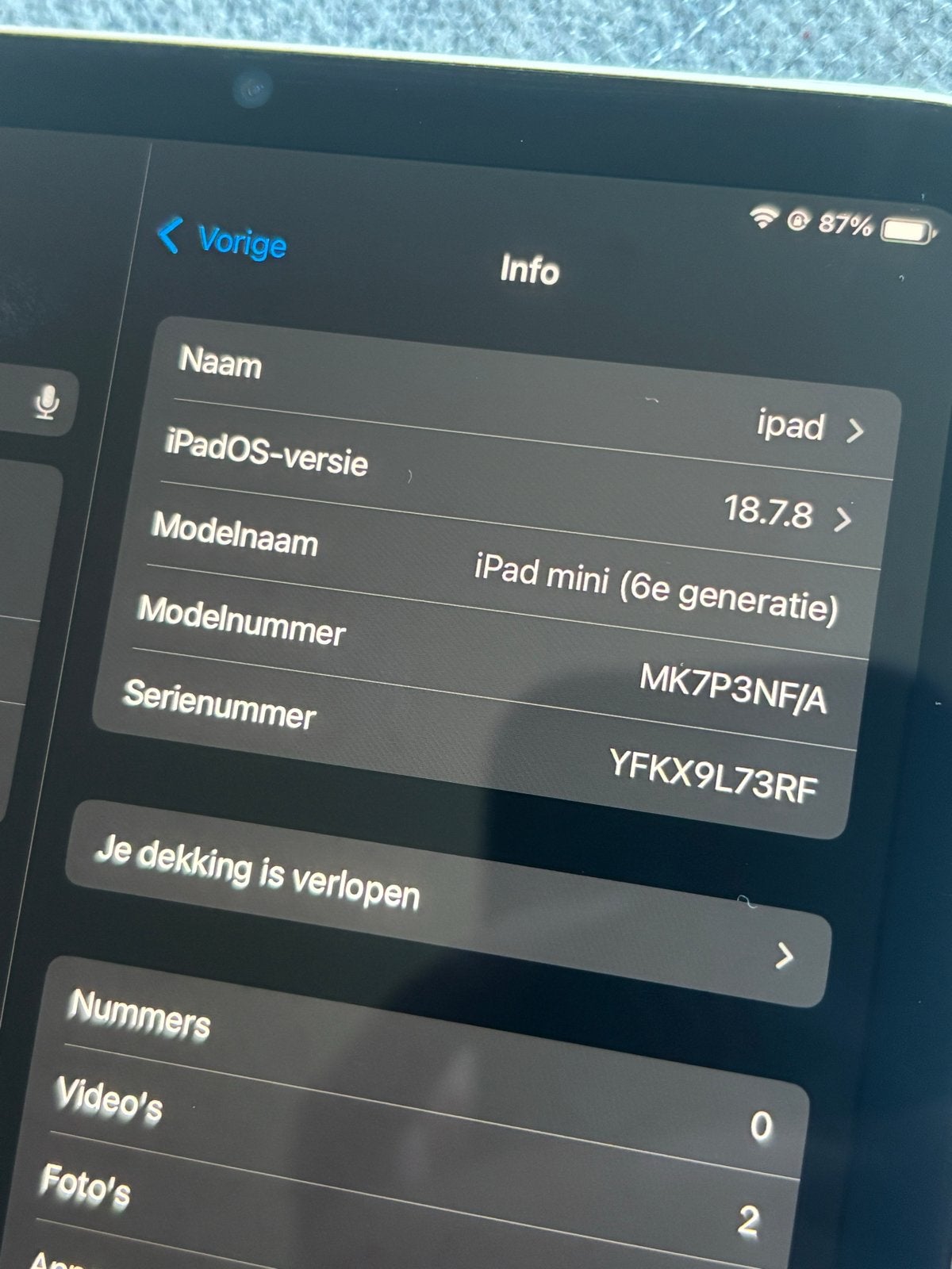 Foto 5 van iPad mini 6 (64 GB) - Champagne - Zo goed als nieuw