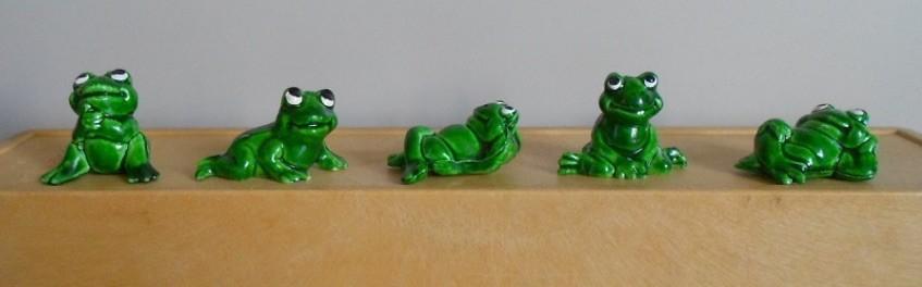 5x Kikker met "gat" = in 1 koop te koop voor 2,75 euro, Verzamelen, Poppetjes en Figuurtjes, Ophalen, Zo goed als nieuw