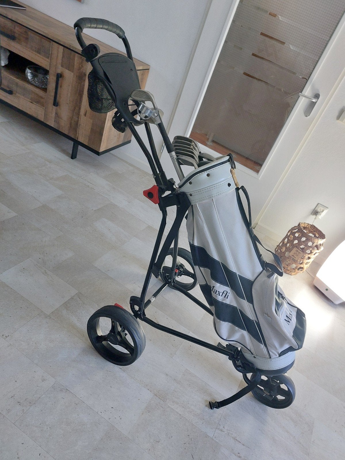Complete linkshandige dames golfset met tas en trolley, Ophalen, Gebruikt, Set, Overige merken