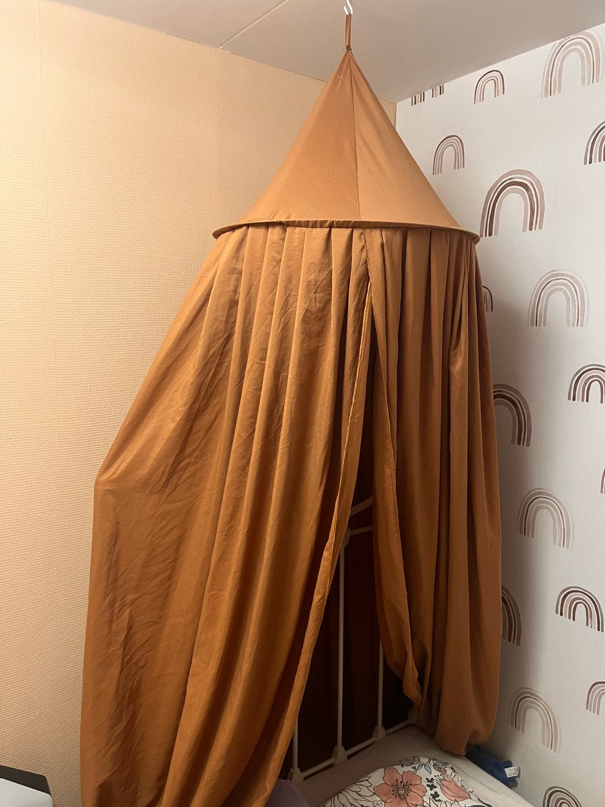 Deryan Hemel Caramel Kleur - Met kleine imperfecties, Ophalen of Verzenden, Gebruikt, Klamboe
