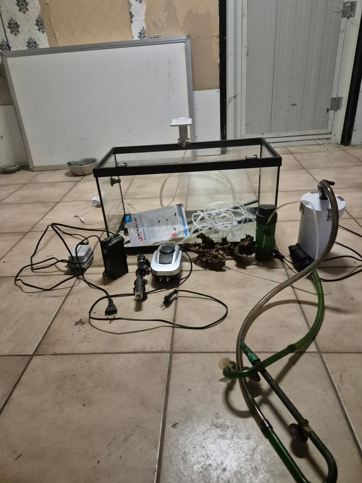 aquarium, Dieren en Toebehoren, Vissen | Aquaria en Toebehoren, Ophalen, Gevuld zoetwateraquarium