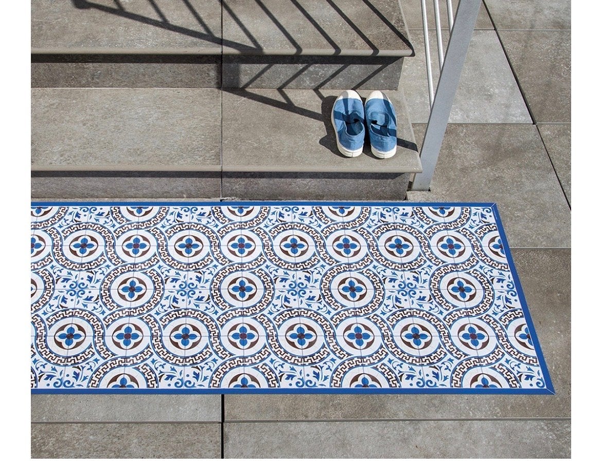 Telki Milaan Vloermat - 120 x 60 cm, 100 tot 150 cm, Blauw, Nieuw, Rechthoekig