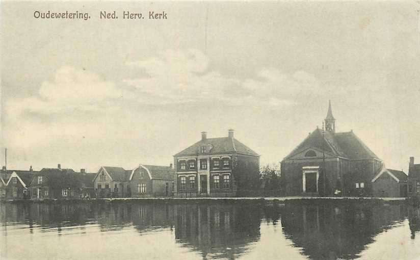 380-769-015 Oude Wetering  NH Kerk, Verzenden, Voor 1920, Zuid-Holland