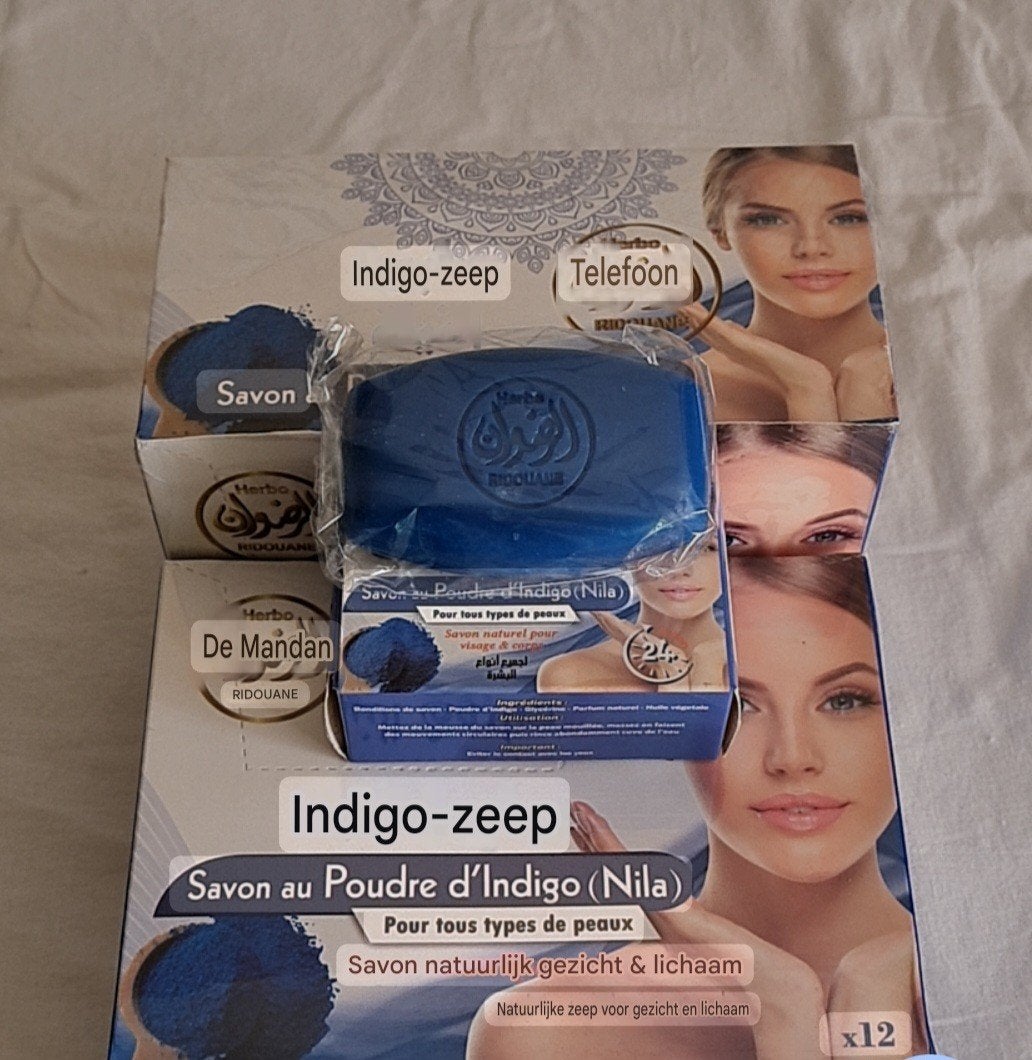 blauw Nila zeep zelf is heel gezond voor gezicht, Sieraden, Tassen en Uiterlijk, Ophalen of Verzenden, Nieuw
