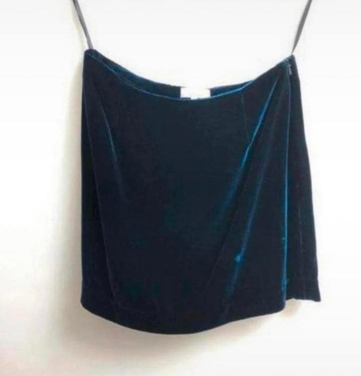 H&M Clothes mooie korte rok donkerblauw fluweel 38, Maat 38/40 (M), Blauw, Ophalen of Verzenden, Zo goed als nieuw