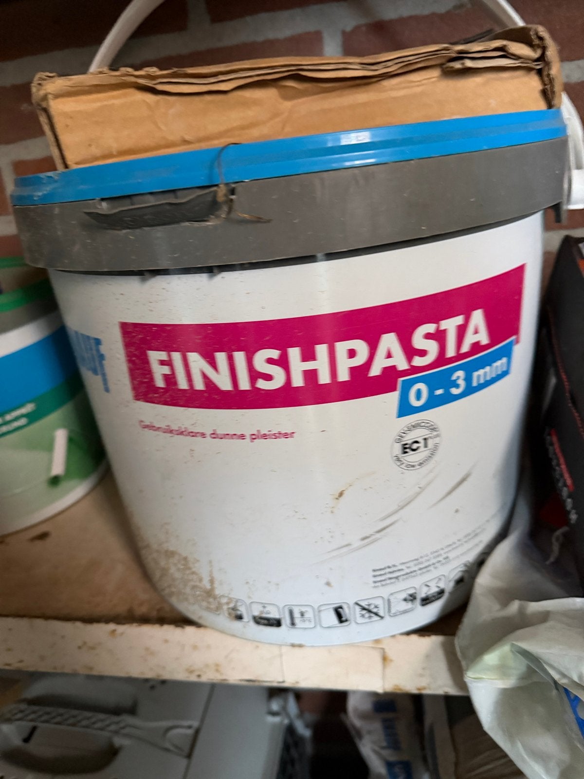 Finishpasta 0-3 mm - Gebruiksklare Dunne Pleister, Ophalen, Gebruikt, Wit, Verf
