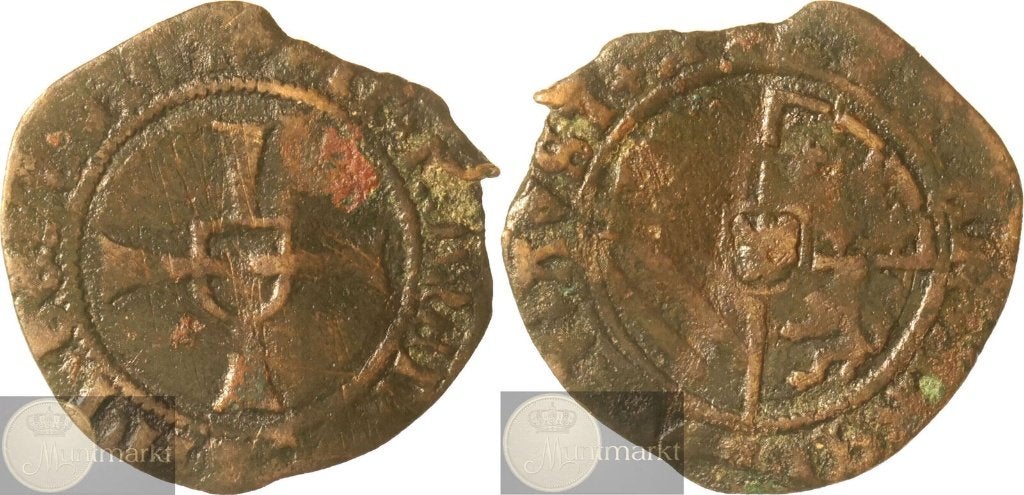 Antwerpen - Dubbele Brabantse Mijt z.j. (1507-1514), Ophalen of Verzenden, Vóór koninkrijk, Overige waardes, Losse munt