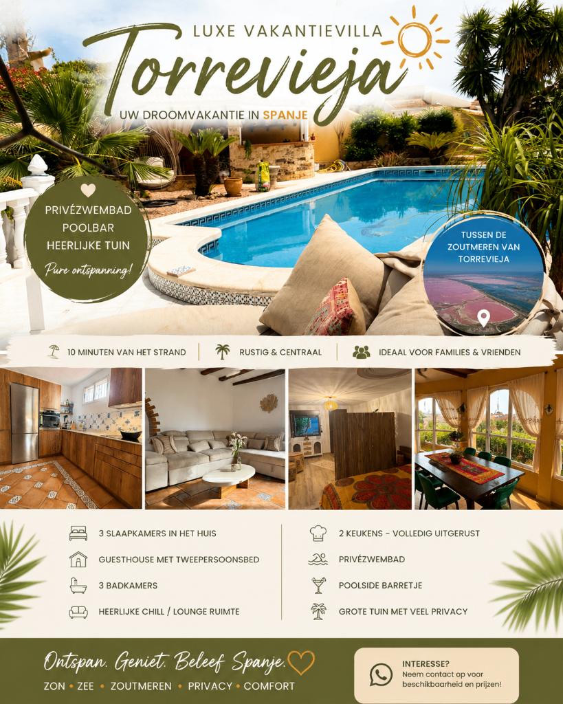Vakantiehuis, 4 of meer slaapkamers, 7 personen, Costa Blanca, Landelijk