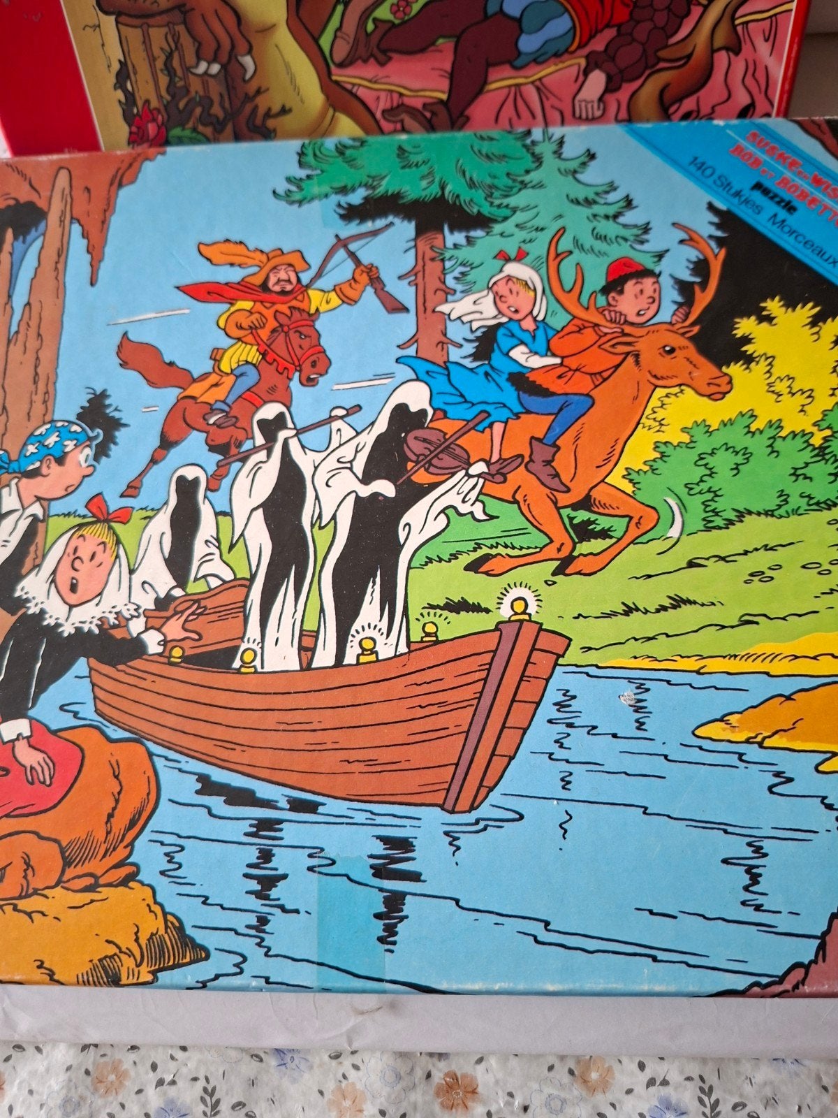 Suske en Wiske De Schone Slaapster puzzel 50 stukjes, Ophalen of Verzenden, 10 tot 50 stukjes, Gebruikt, 4 tot 6 jaar