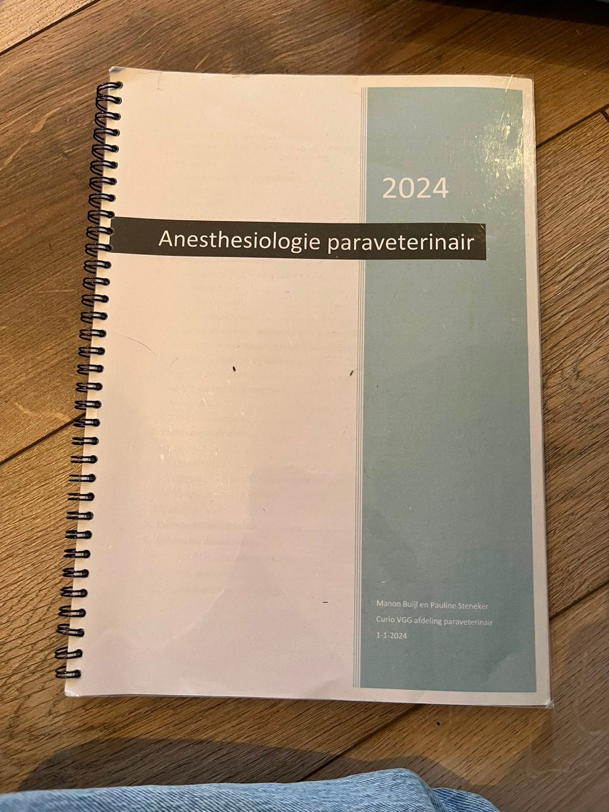 Anesthesiologie paraveterinair 2024 - Curio VGG, Boeken, Ophalen of Verzenden, Beta, Zo goed als nieuw, MBO