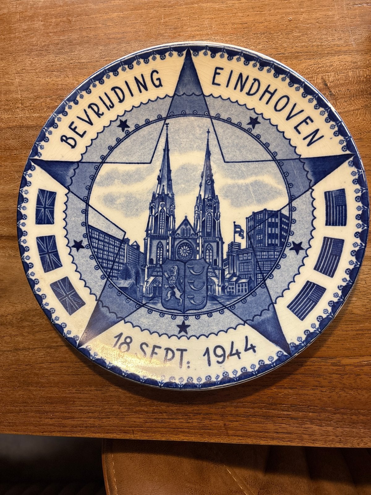 Herdenkingsbord Bevrijding Eindhoven 18 Sept. 1944, Antiek en Kunst, Ophalen of Verzenden